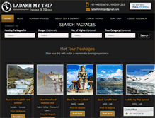 Tablet Screenshot of ladakhmytrip.com